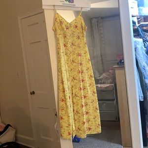 Aritzia Wilfred Le Fou 100% Silk Printed Floral Dress